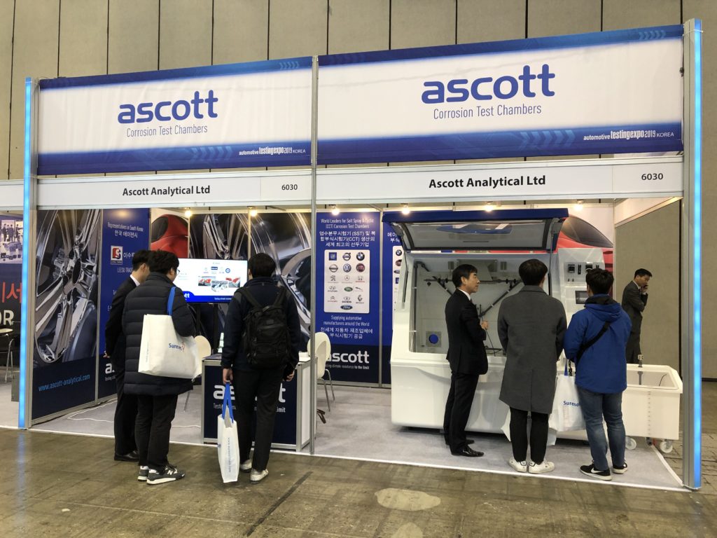 Ascott espone all'Auto Test Expo 2019 a Seoul, Corea del Sud